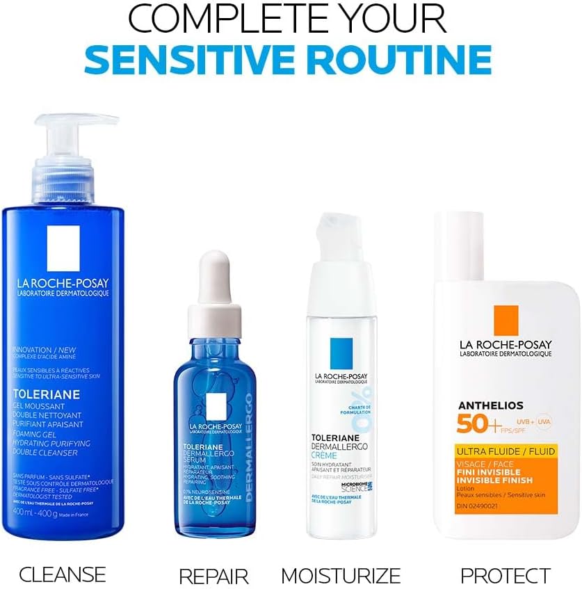 la roche posay sérum tolerianet dermallergo serum facial para piel sensible con neurosensina 30ml